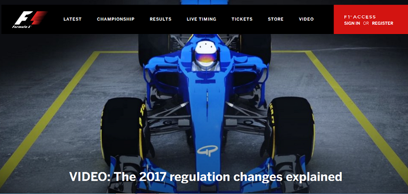 f1 official site